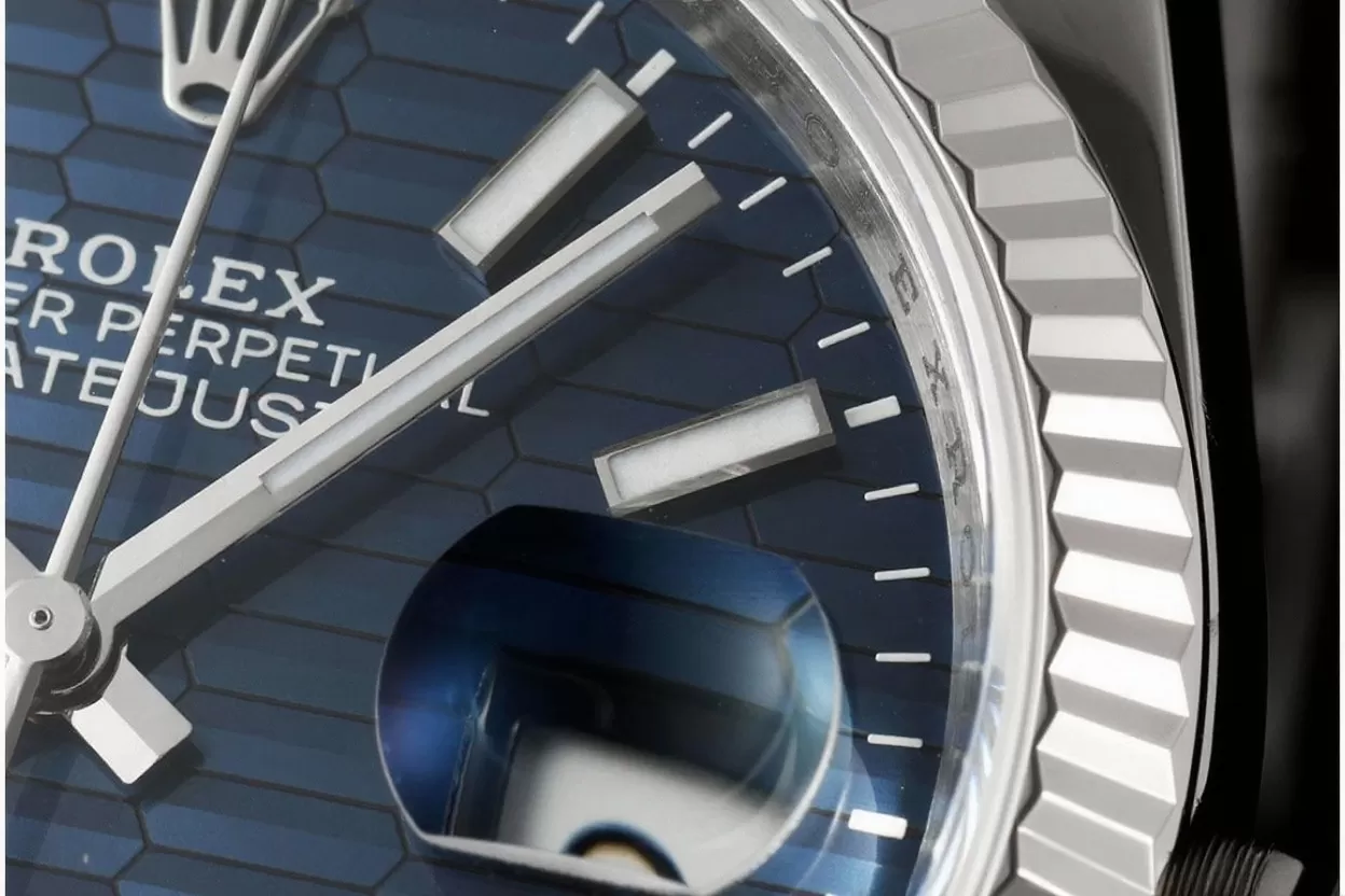 Datejust 126234 36mm Jub SS/SS Blue Textured/Stk VSF DD3235 - Image 5