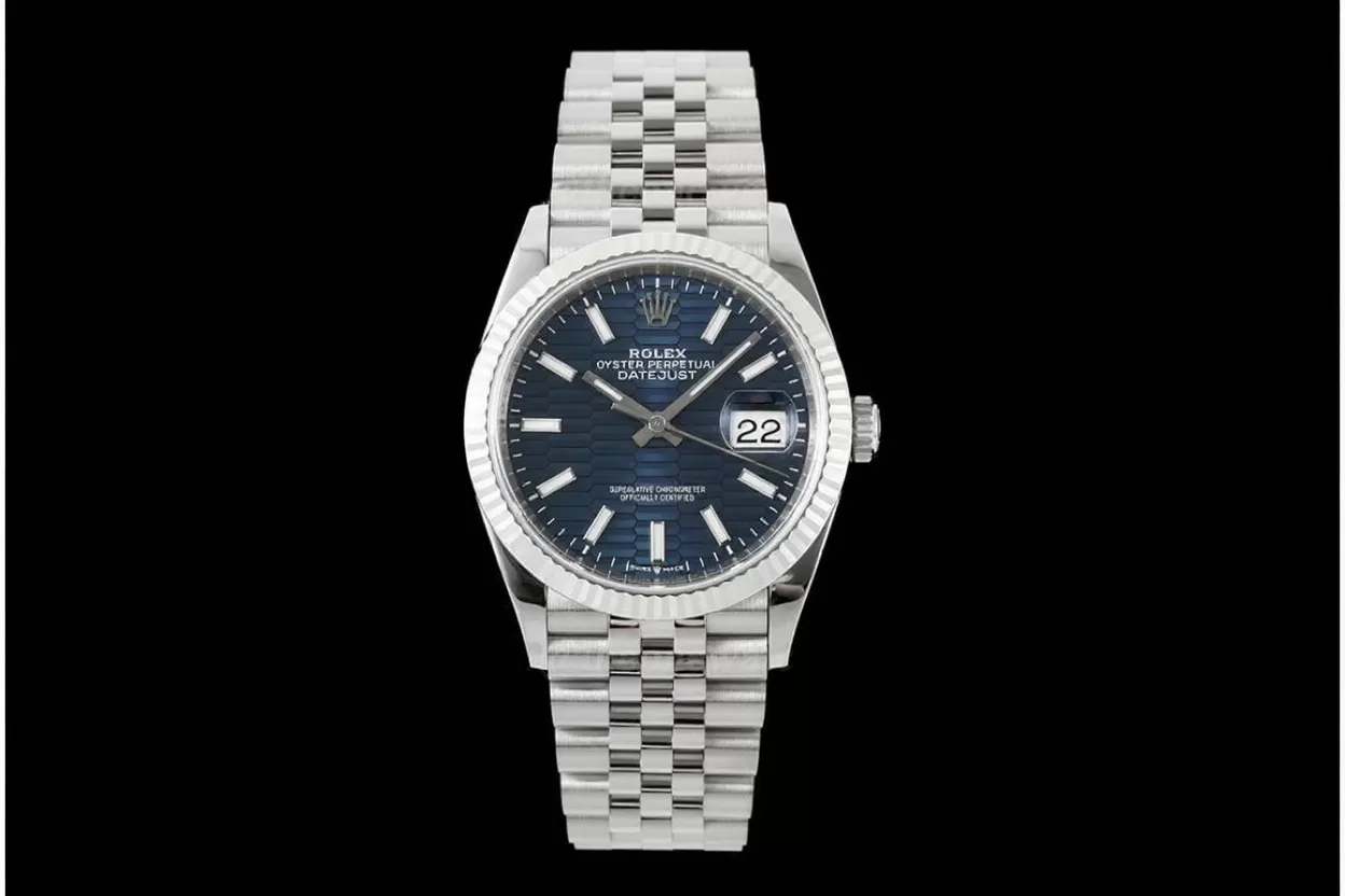 Datejust 126234 36mm Jub SS/SS Blue Textured/Stk VSF DD3235 - Image 4