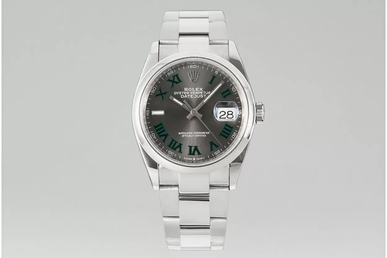 Datejust 126200 36mm Wimbledon Oys SS/SS Grey Dial VSF DD3235 - Image 4