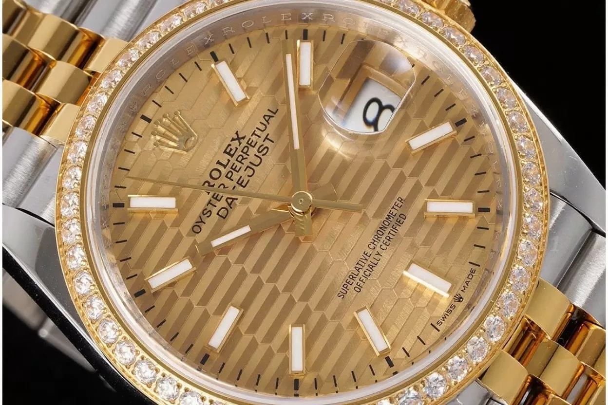 Datejust 126283 36mm Jub Dia YG/SS Gold Textured Dial VSF DD3235 - Image 3