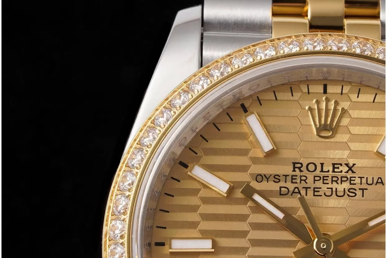 Datejust 126283 36mm Jub Dia YG/SS Gold Textured Dial VSF DD3235 - Image 4