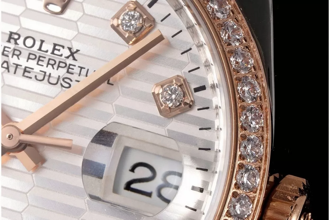 Datejust 126281 36mm Jub Dia RG/SS White Textured Dial VSF DD3235 - Image 4