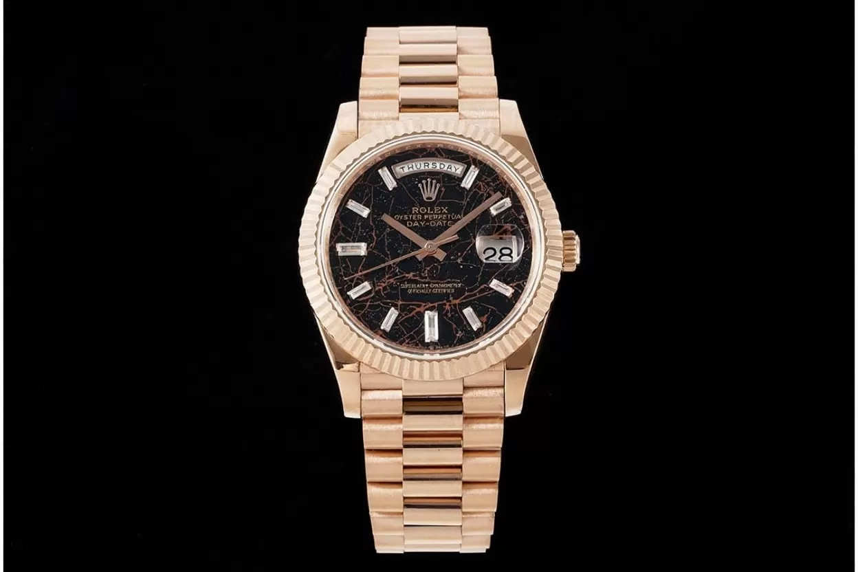 DayDate 228235 40mm RG/RG Hematite Quartz Dial JDF V4 VR3255 (Gain Weight) - Image 4