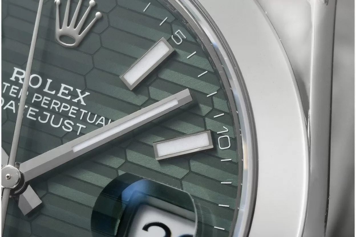 Datejust 126300 41mm Oys SS/SS Green Textured Dial VSF DD3235 - Image 3