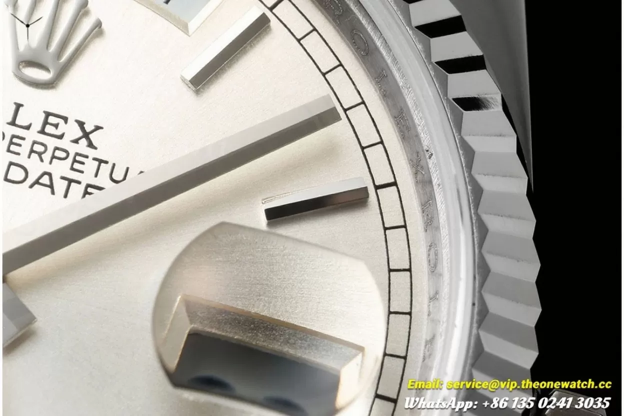 DayDate 128239 36mm SS/SS Silver/Stk QF V3 VR3255(Gain Weight) - Image 5