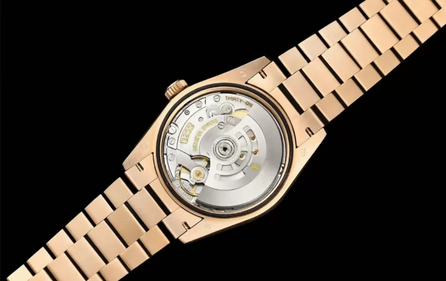 DayDate 128235 36mm RG/RG Brown/Rmn QF V3 VR3255(Gain Weight) - Image 6