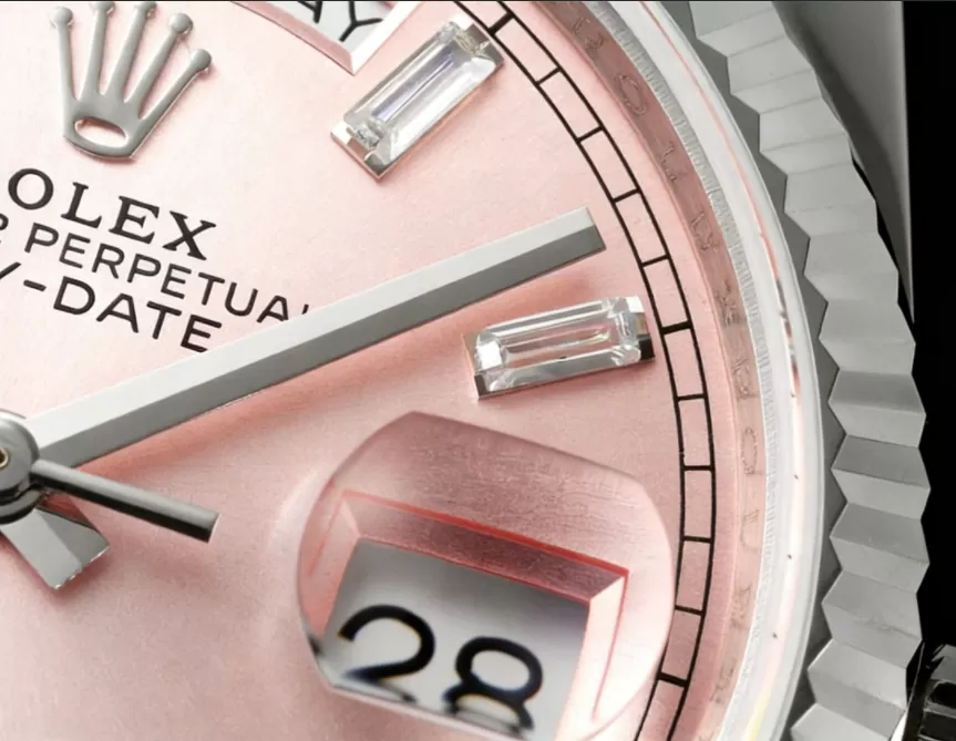 DayDate 128239 36mm SS/SS Pink/Dia QF V2 A2836(Gain Weight) - Image 3