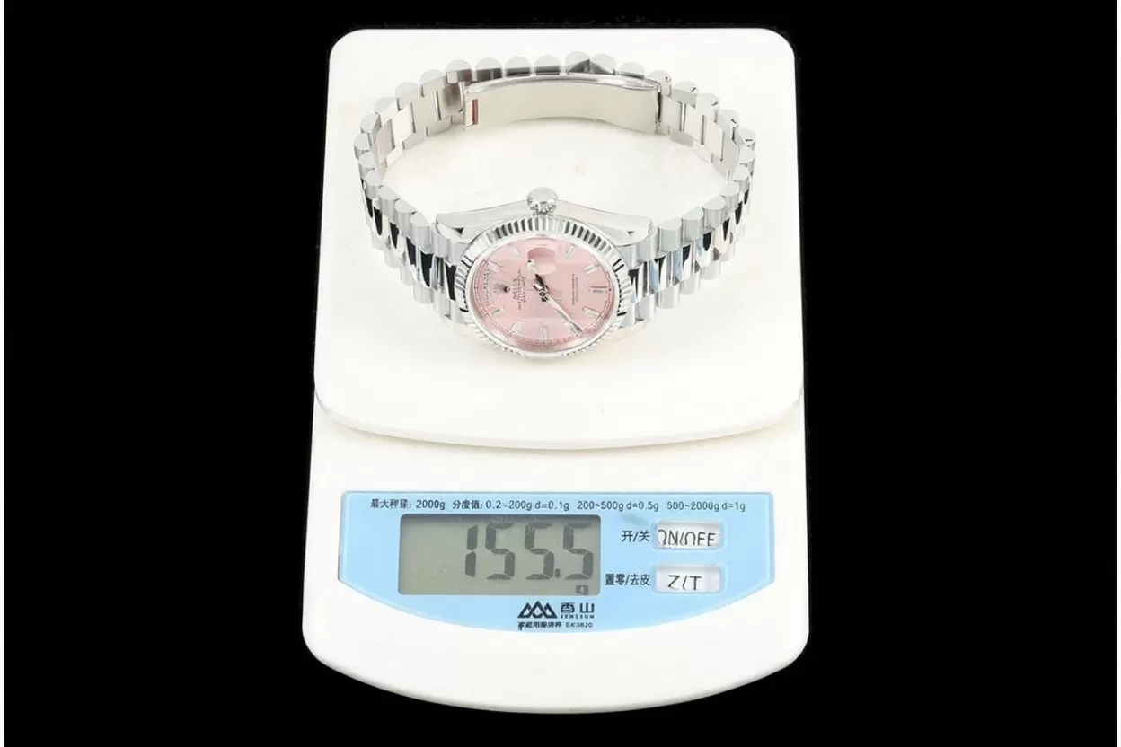 DayDate 128239 36mm SS/SS Pink/Dia QF V2 A2836(Gain Weight) - Image 27