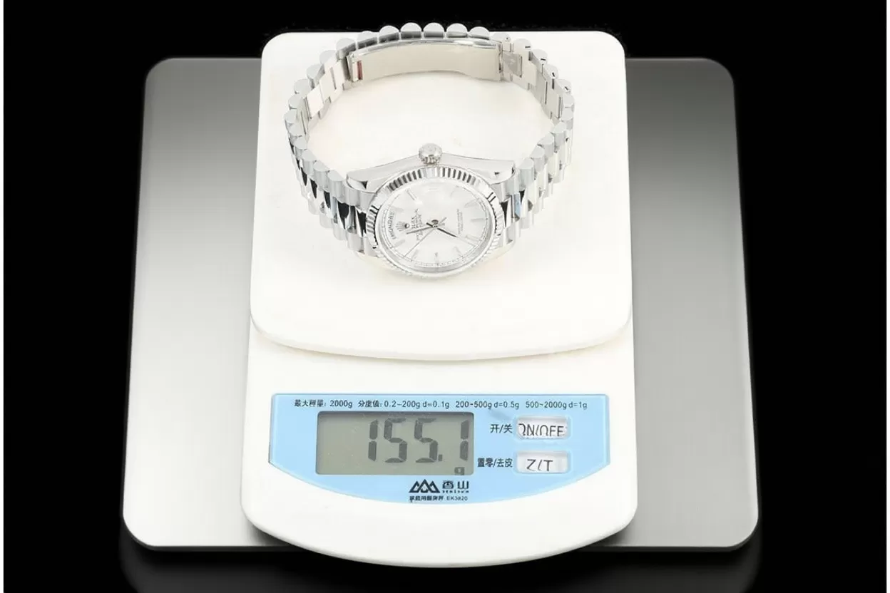 DayDate 128236 36mm SS/SS White/Stk QF V2 A2836(Gain Weight) - Image 24