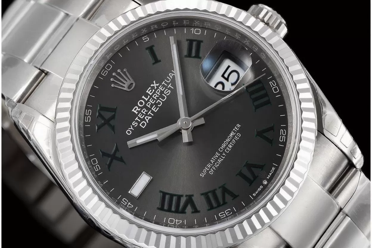 Datejust 126234 36mm Wimbledon Oys SS/SS Grey/Rmn VSF DD3235 - Image 3