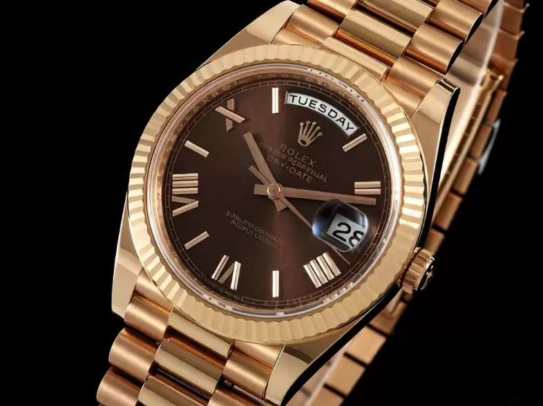 DayDate 228235 40mm RG/RG Brown/Rmn THBF V3 SH3255(Tungsten Heavy Version)