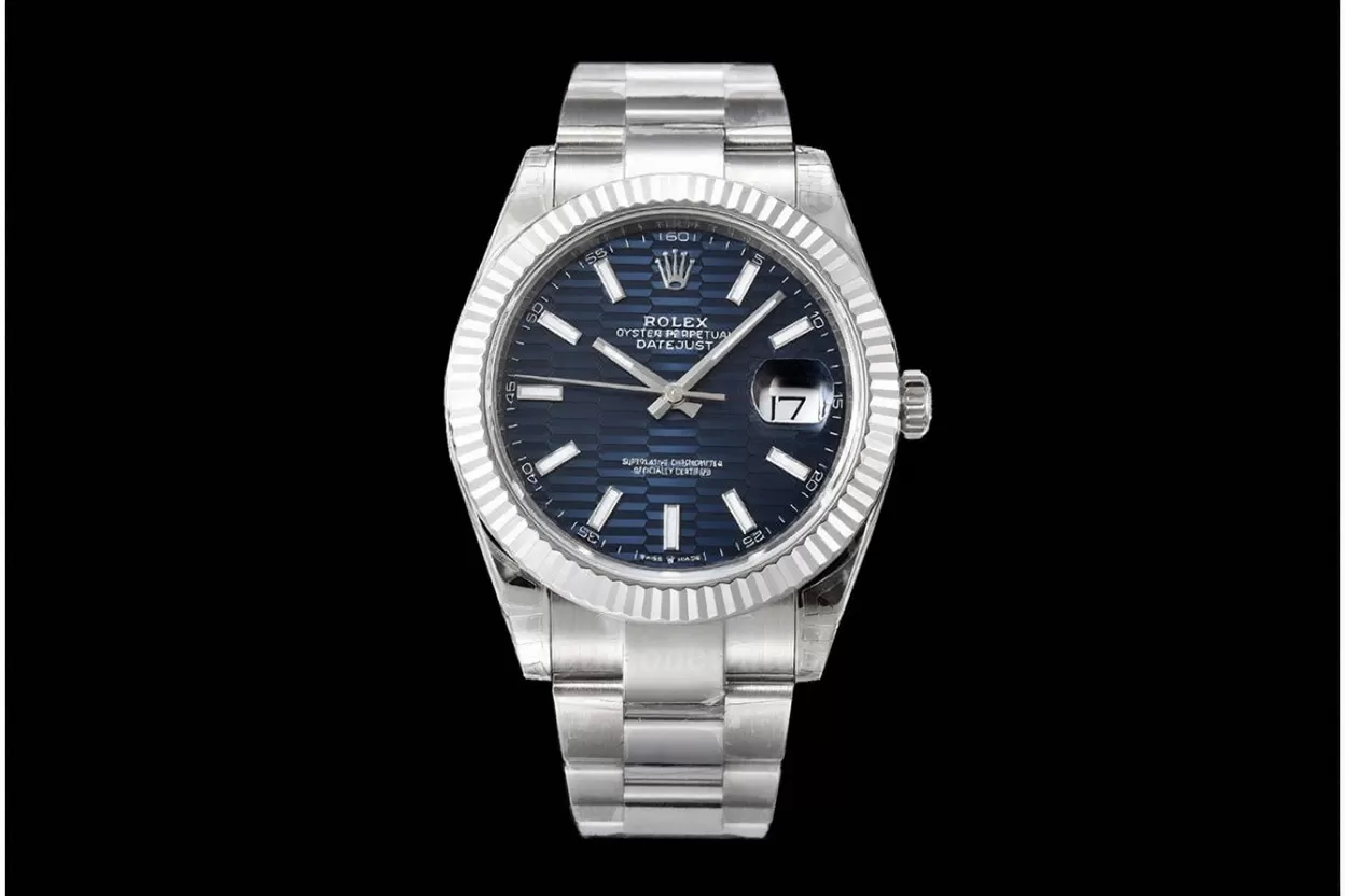 Datejust 126334 41mm Oys SS/SS Blue Textured/Stk VSF DD3235 - Image 4