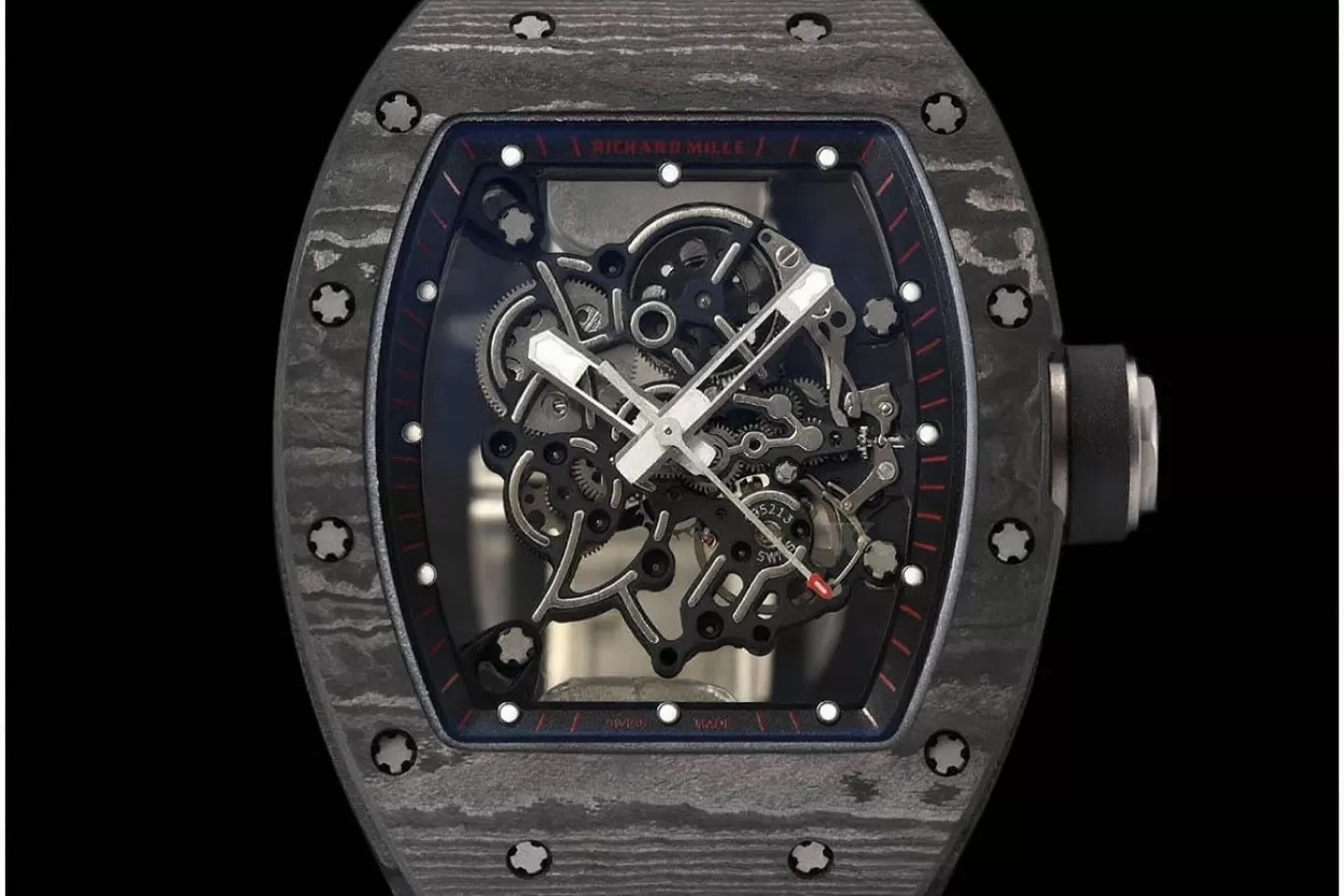RM055 Black NTPT/RU Skeleton Dial APS RMUL2 Super Clone - Image 2