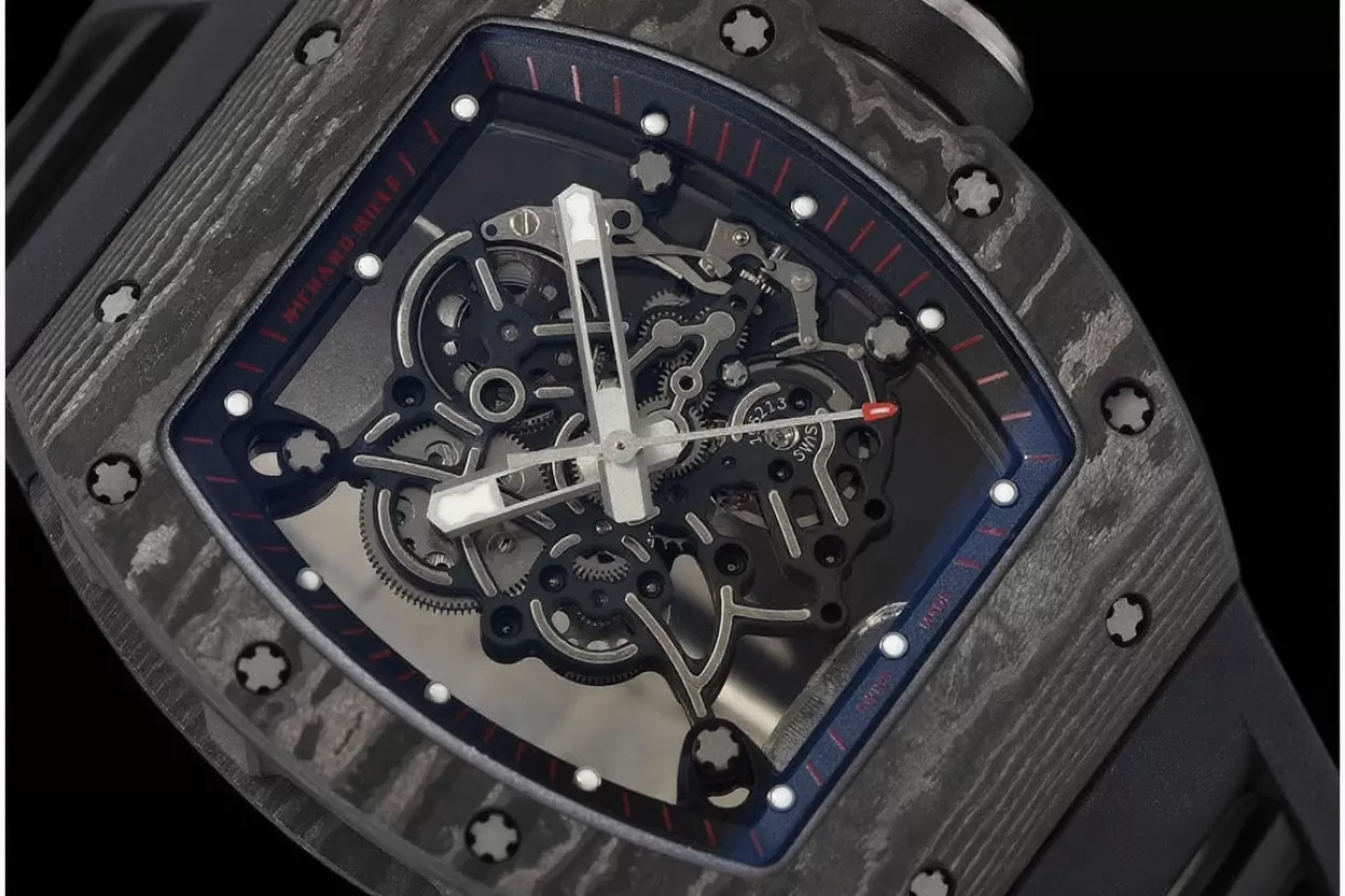 RM055 Black NTPT/RU Skeleton Dial APS RMUL2 Super Clone - Image 3