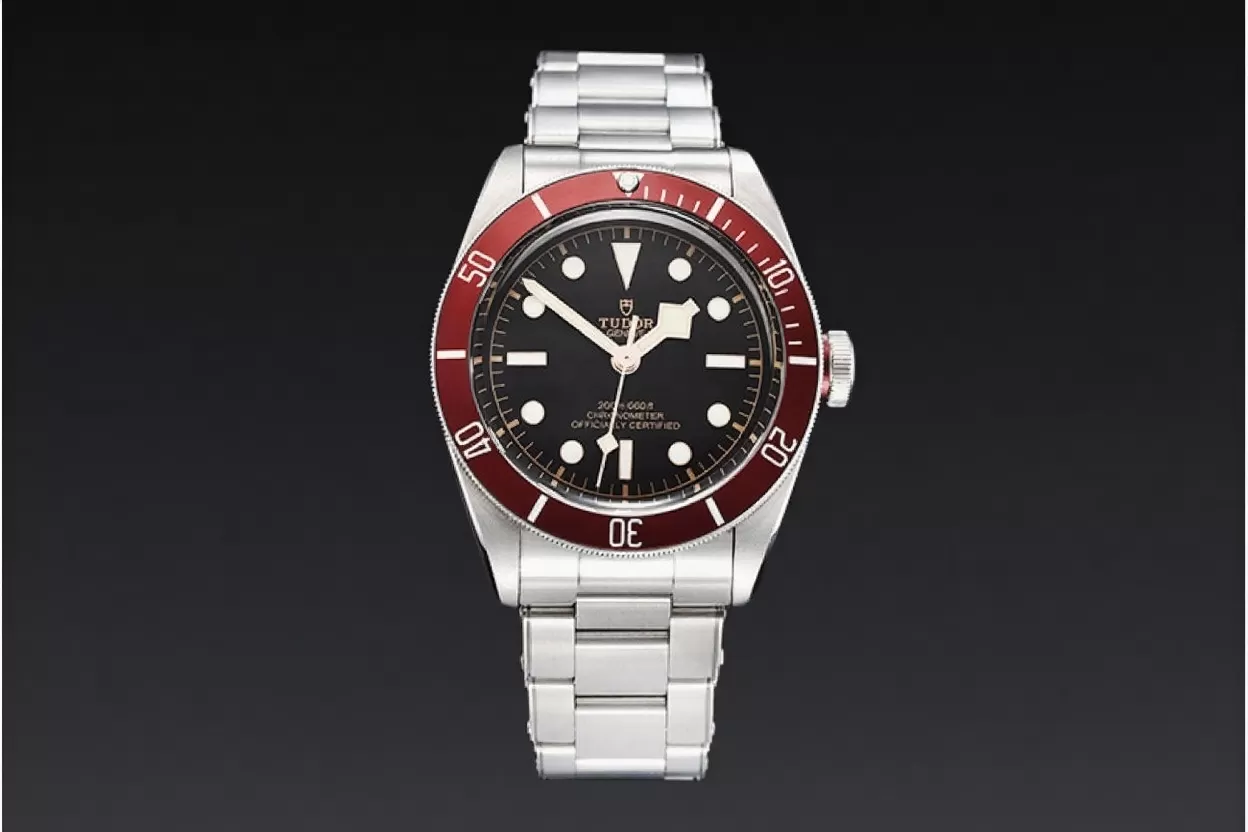 Heritage Black Bay Shield 41mm SS/SS Red/Blk ZF Asia 2824 - Image 2