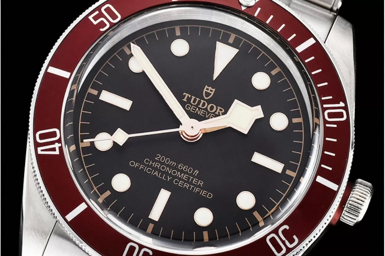 Heritage Black Bay Shield 41mm SS/SS Red/Blk ZF Asia 2824 - Image 5