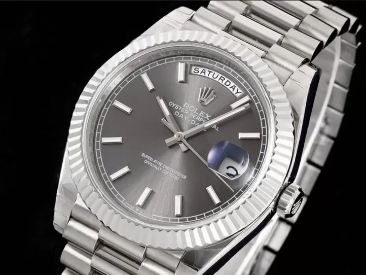 DayDate 228239 40mm Pres SS/SS Grey Dial GSF A3255 (Tungsten Heavy Version)