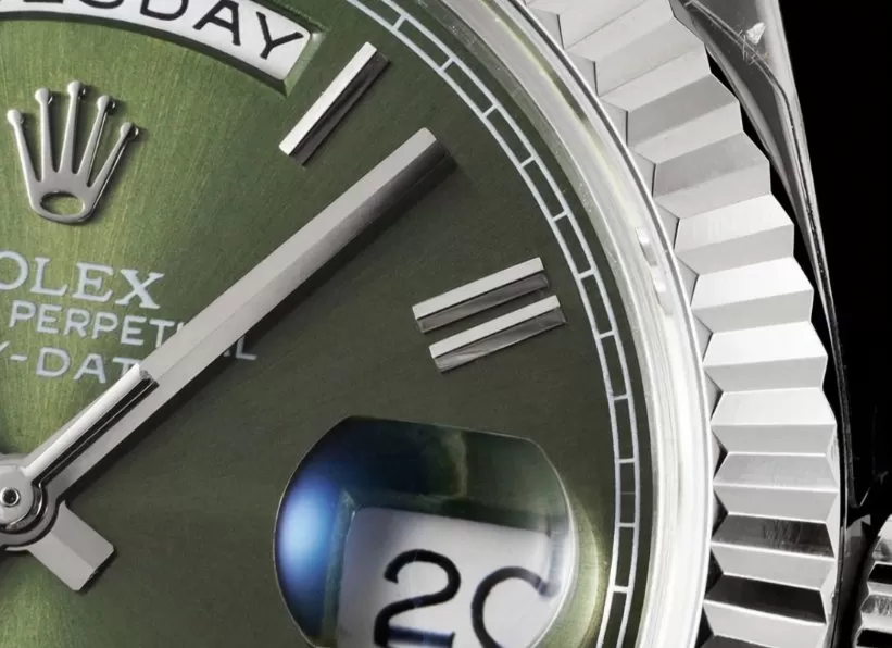 DayDate 228239 40mm Pres SS/SS Green/Rmn GSF A3255 (Tungsten Heavy Version) - Image 4