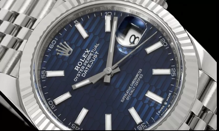 Datejust 126334 41mm Jub SS/SS Blue Textured/Stk VF DD3235 - Image 3