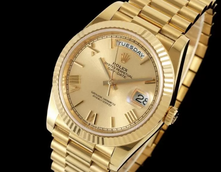 DayDate 228238 40mm YG/YG Gold/Rmn RCF VR3255 (Gain Weight)