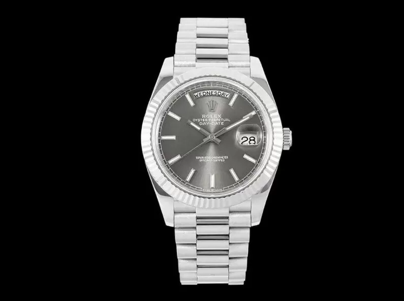 DayDate 228239 40mm SS/SS Grey/Rmn QF V8 SH3255 (Gain Weight)