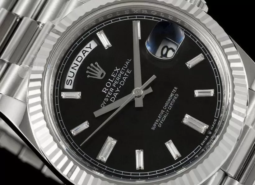 DayDate 228239 40mm SS/SS Black/Dia THBF V3 SH3255(Tungsten Heavy Version) - Image 3