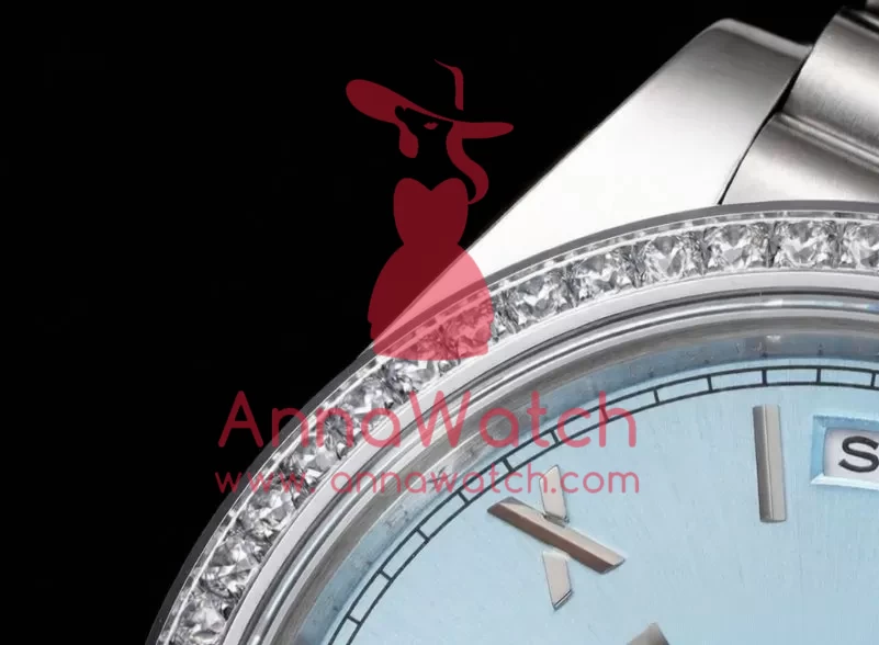 DayDate 228349 40mm Pres SS/SS Ice Blue/Rmn GSF A3255 (Tungsten Heavy Version) - Image 7