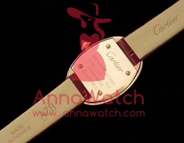 Baignoire Ladies 31mm Dia Red RG/LE White Dial AF Quartz - Image 9