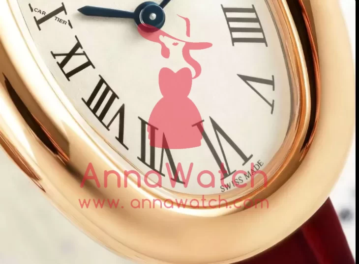 Baignoire Ladies 31mm Red RG/LE White Dial AF Quartz - Image 5