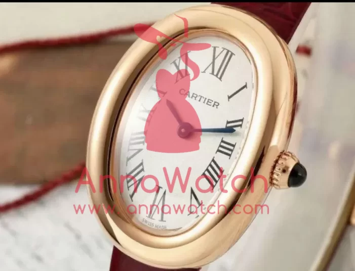 Baignoire Ladies 31mm Red RG/LE White Dial AF Quartz - Image 10
