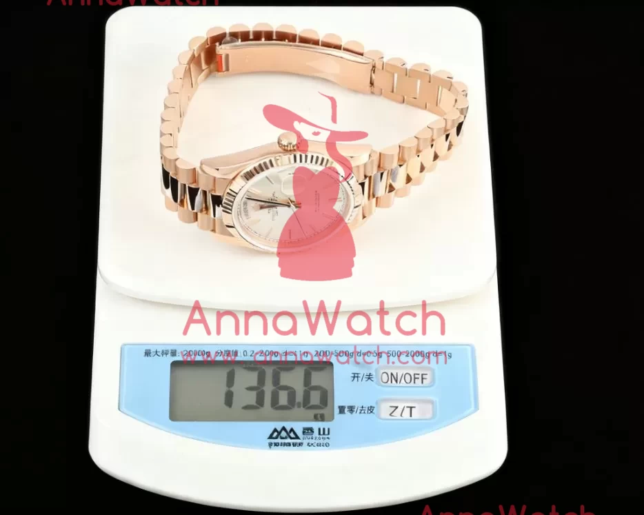 DayDate 128235 36mm RG/RG Silver/Stk QF V3 VR3255(Gain Weight) - Image 3