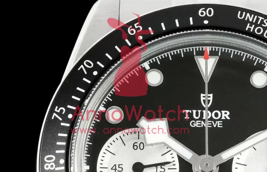 Black Bay Chrono 41mm SS/SS Black/Wht Dial BLSF A7750 - Image 5