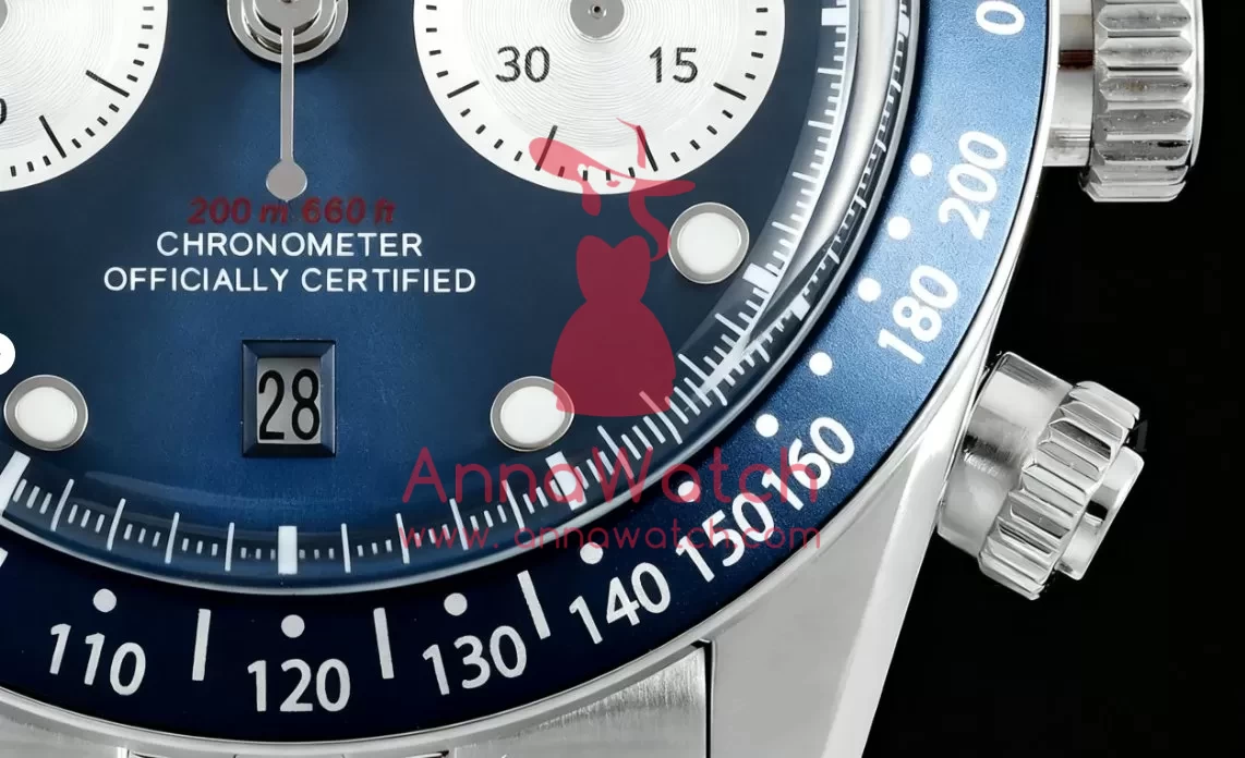 Black Bay Chrono 41mm SS/SS Blue Dial ZF A7750 - Image 3