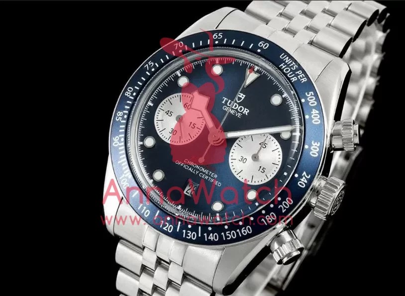 Black Bay Chrono 41mm SS/SS Blue Dial ZF A7750 - Image 2