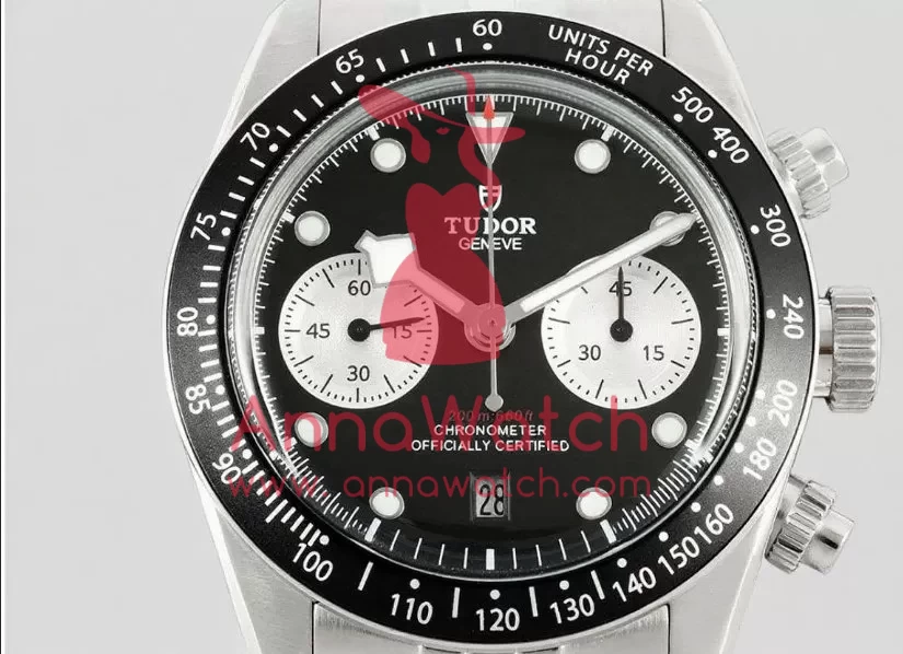 Black Bay Chrono 41mm SS/SS Black/Wht Dial ZF A7750 - Image 2