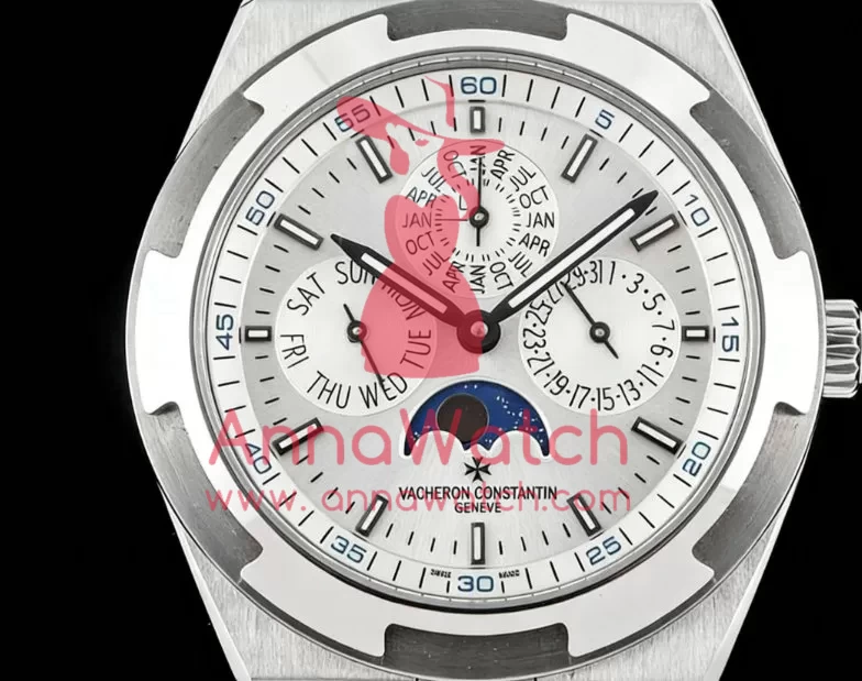 Overseas Perpetual Calendar 4300V SS/SS White/Stk 8F A1120