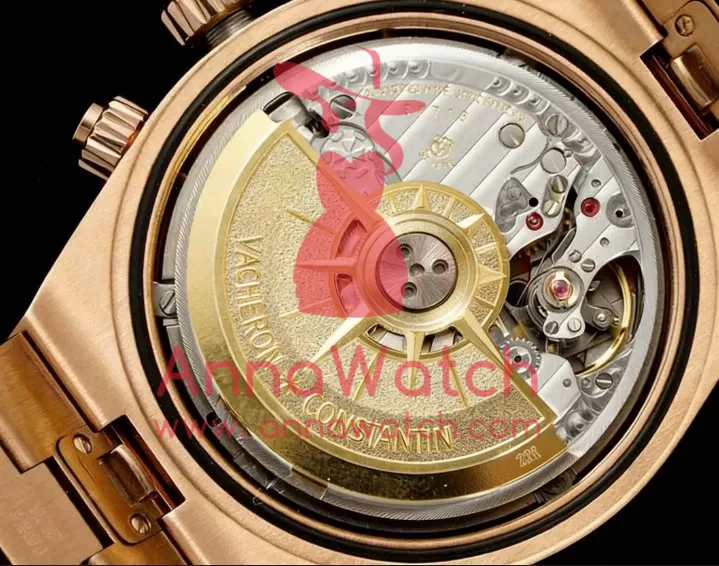 Overseas 5520V 41mm RG/RG Green Dial 8F A7750 Mod - Image 12