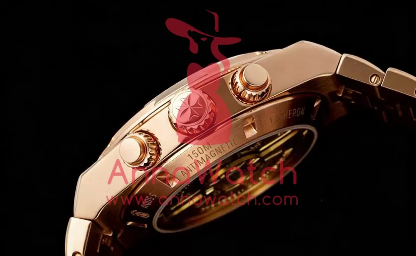 Overseas 5520V 41mm RG/RG Green Dial 8F A7750 Mod - Image 9