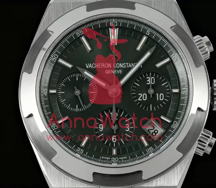 Overseas 5520V 41mm SS/SS Green Dial 8F A7750 Mod - Image 5