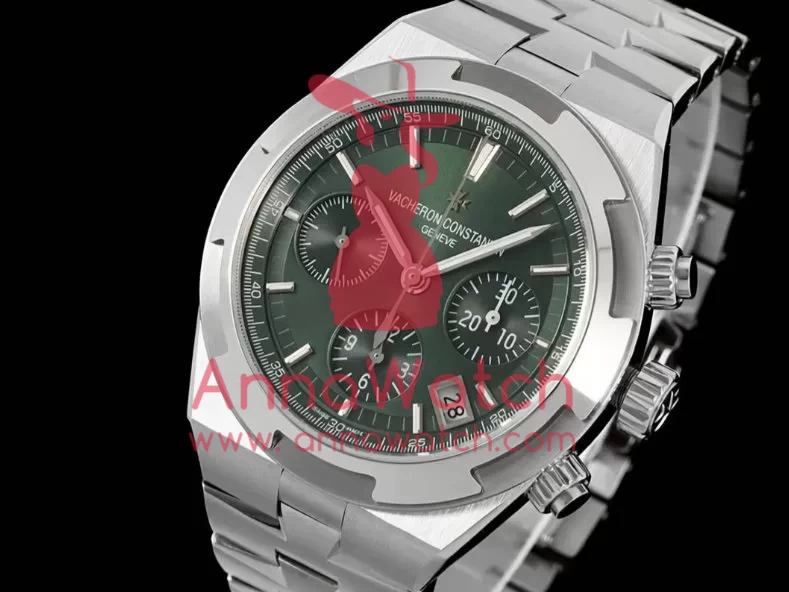 Overseas 5520V 41mm SS/SS Green Dial 8F A7750 Mod - Image 2