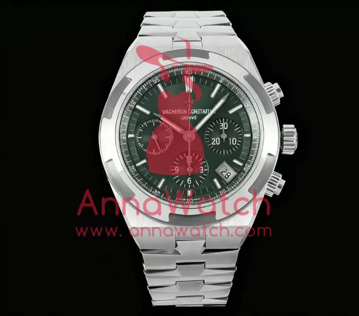 Overseas 5520V 41mm SS/SS Green Dial 8F A7750 Mod - Image 3