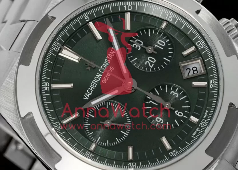 Overseas 5520V 41mm SS/SS Green Dial 8F A7750 Mod - Image 4