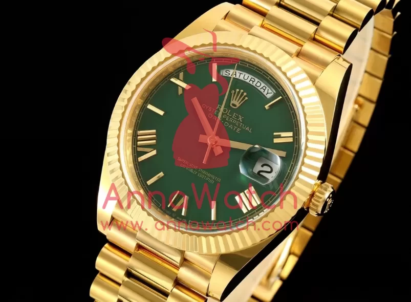 DayDate 228238 40mm YG/YG Green/Rmn ARF VR3255 (Gain Weight)
