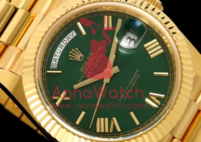 DayDate 228238 40mm YG/YG Green/Rmn ARF VR3255 (Gain Weight) - Image 3