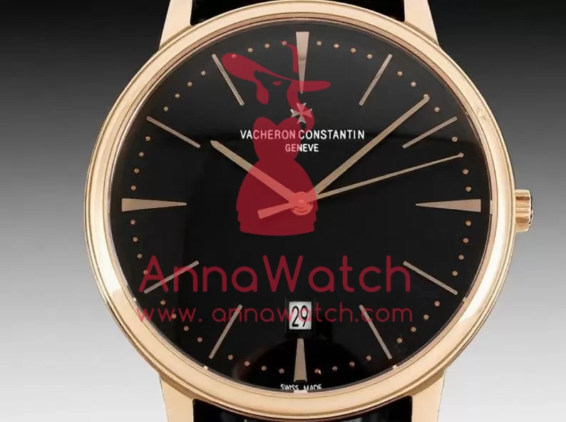 Patrimony Date RG/LE Black/Stk PPF MY9015