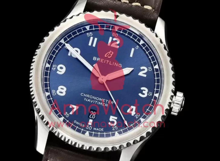 Navitimer 8 Automatic 41 A17314 SS/LE Blue ZF A2824