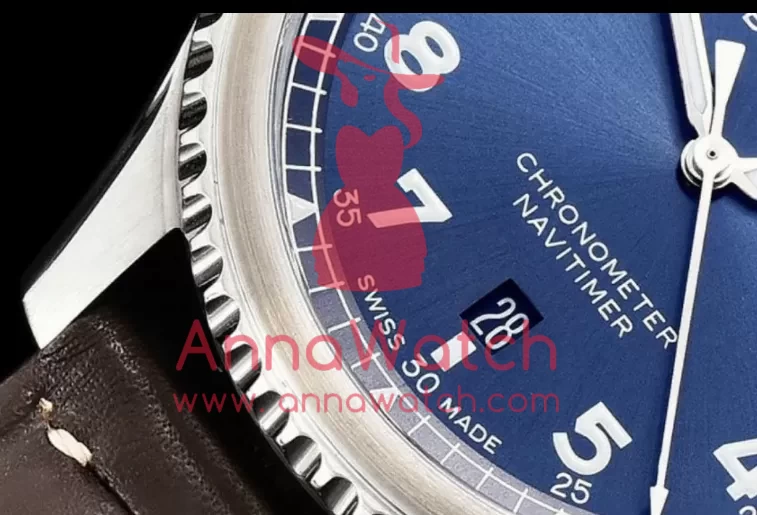 Navitimer 8 Automatic 41 A17314 SS/LE Blue ZF A2824 - Image 6