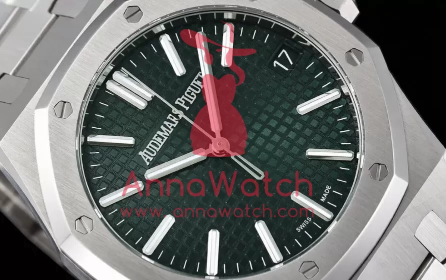 Royal Oak 41mm 15510 SS/SS Green/Stk TOPF DD4302 Super Clone - Image 3