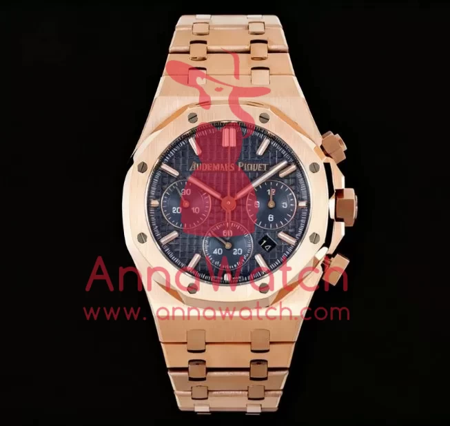 Royal Oak Chrono 26240 RG/RG Blue/Stk BF A7750 - Image 4