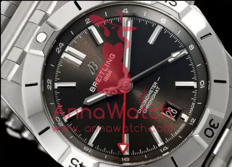 Chronomat GMT 40mm SS/SS Grey Dial BLSF A2836 - Image 4